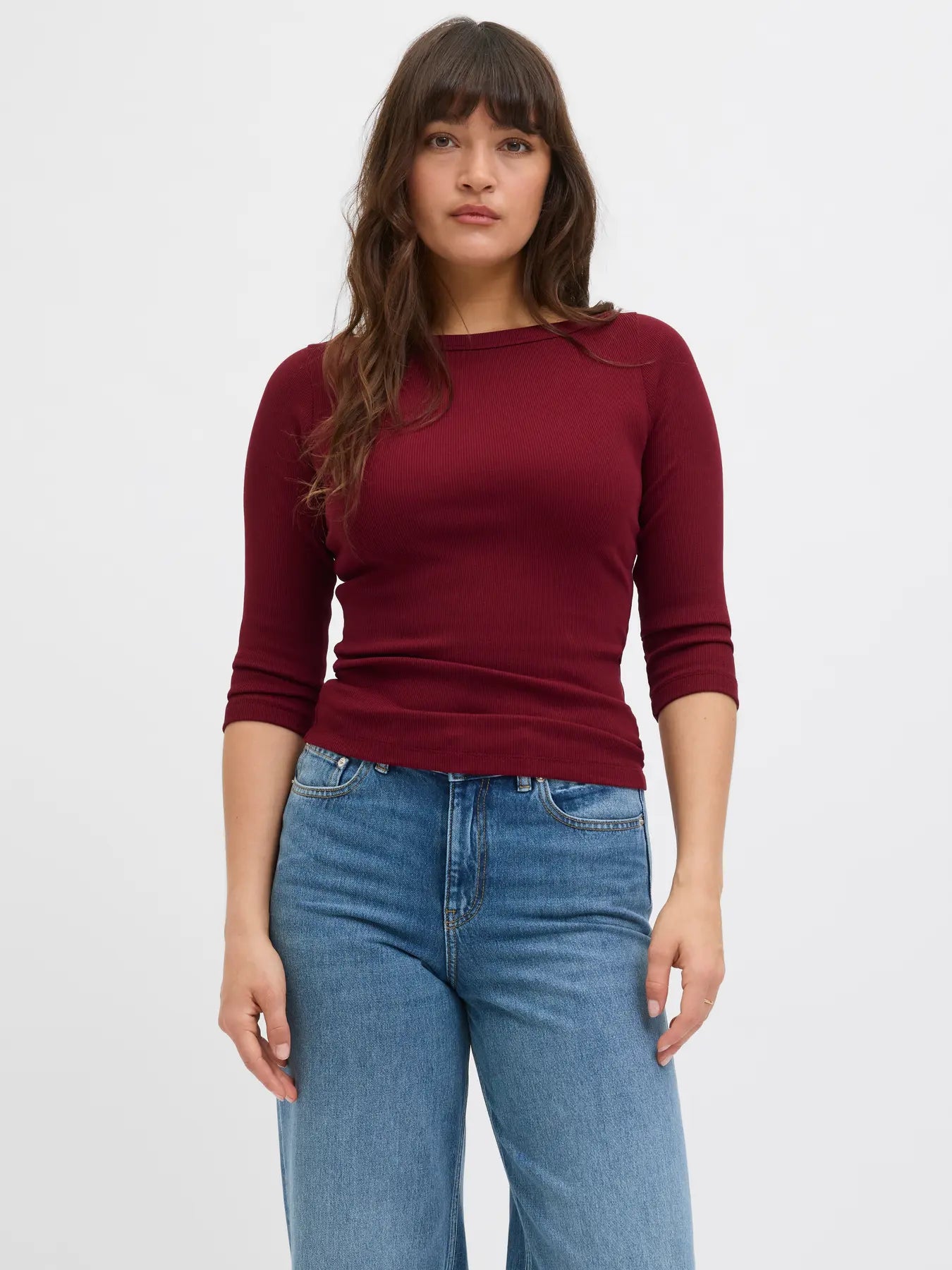 JXFIFI STR 3/4 BOATNECK TOP JRS NOOS