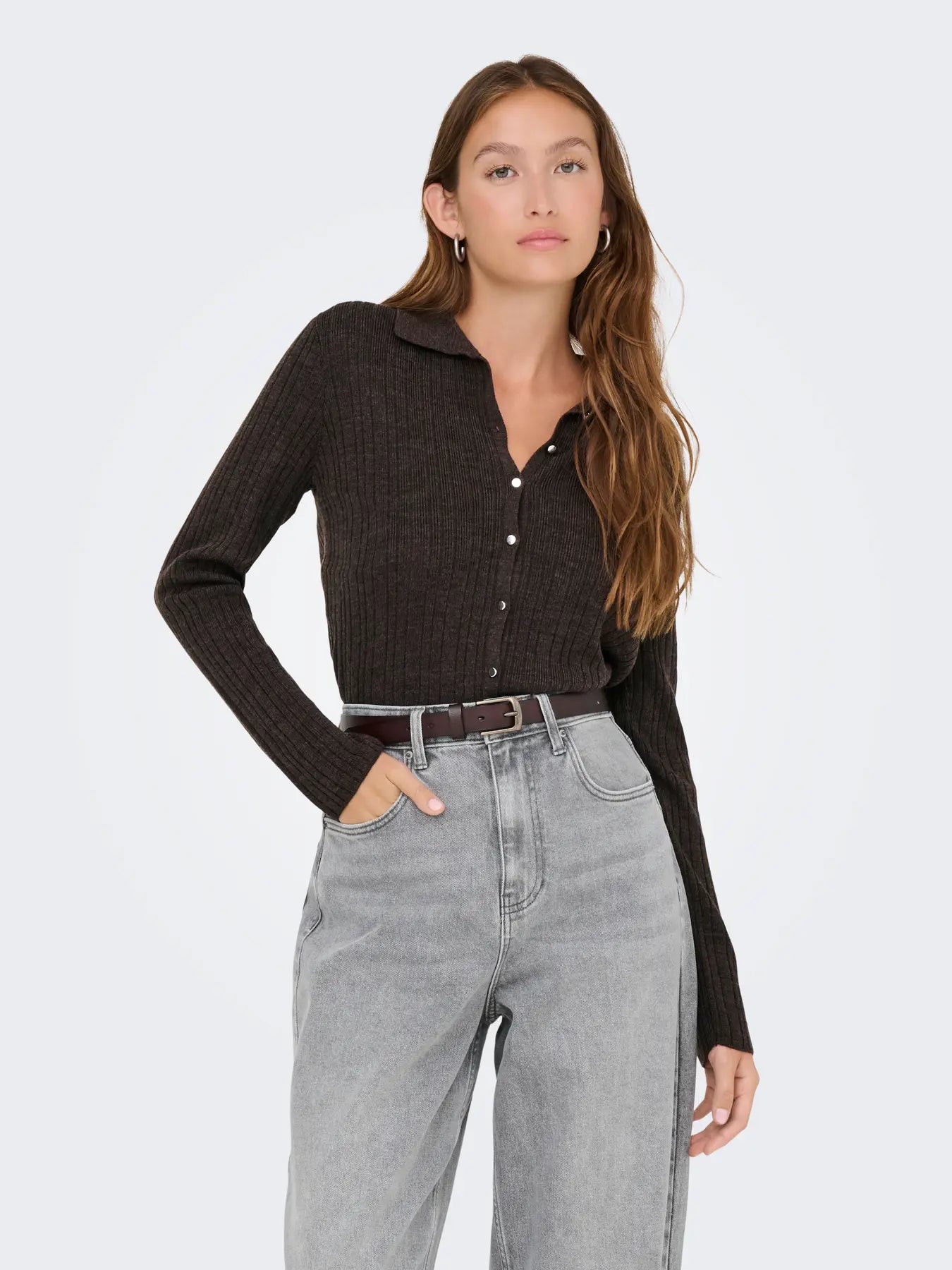 ONLTHEA LS BUTTON POLO CARDIGAN KNT