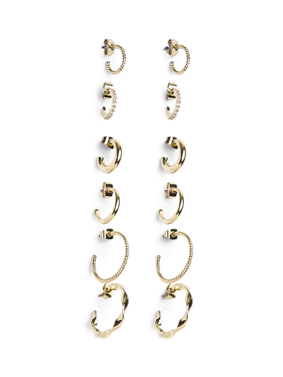 PCDIONA HOOP EARRINGS 6-PACK NOOS