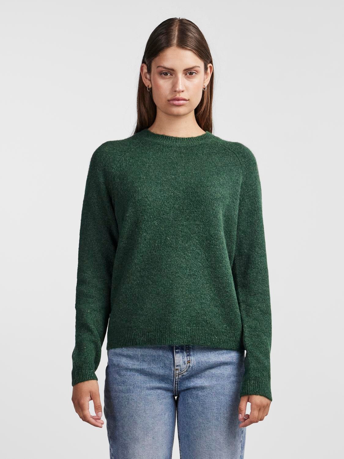 PCJULIANA LS O-NECK KNIT NOOS BC