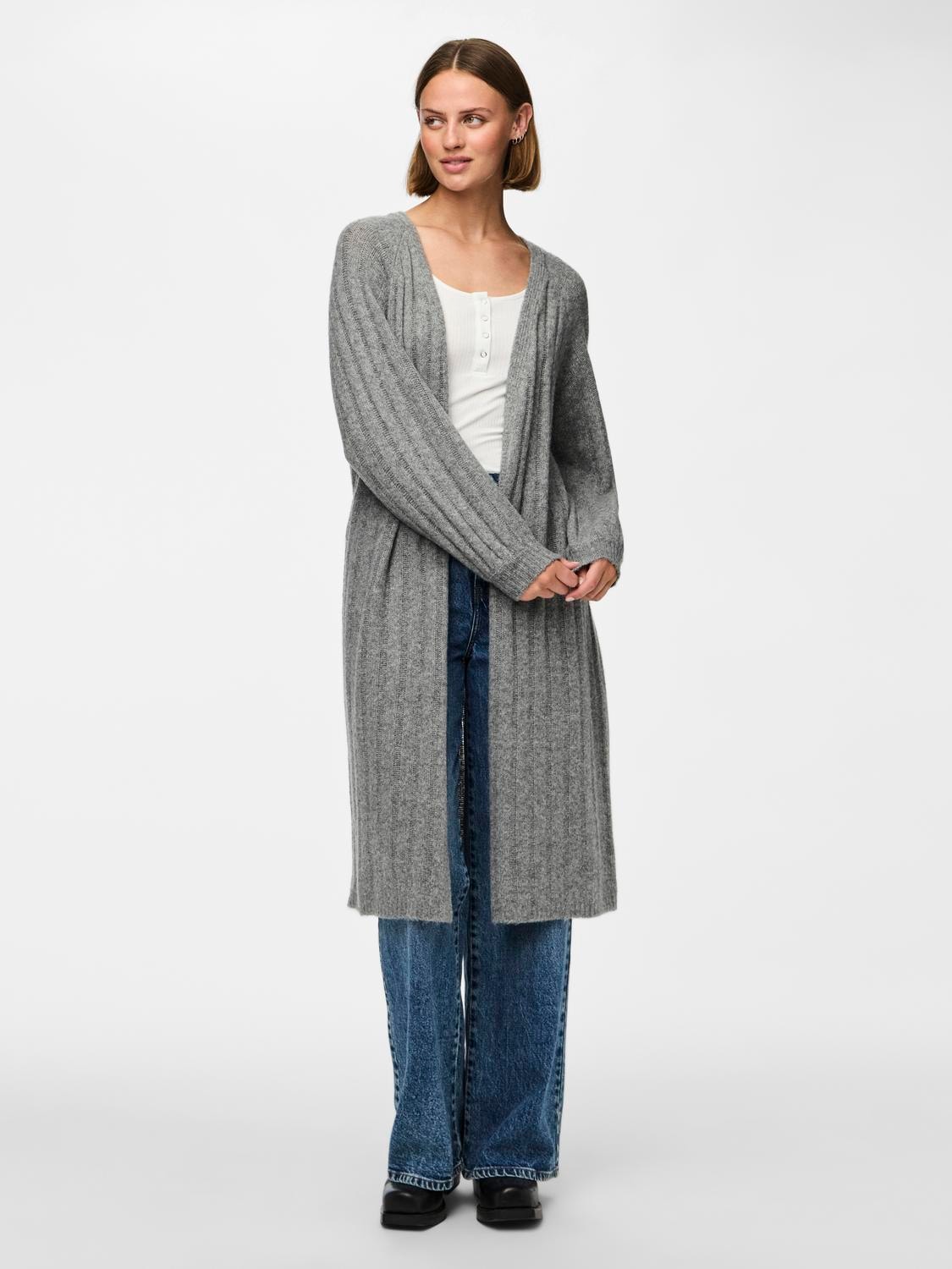 PCMAGGY LS LONG KNIT CARDIGAN NOOS BC