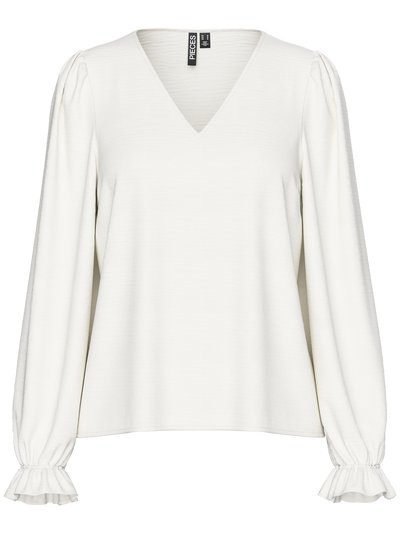 PCTIFFANY LS V-NECK TOP WVN NOOS BC