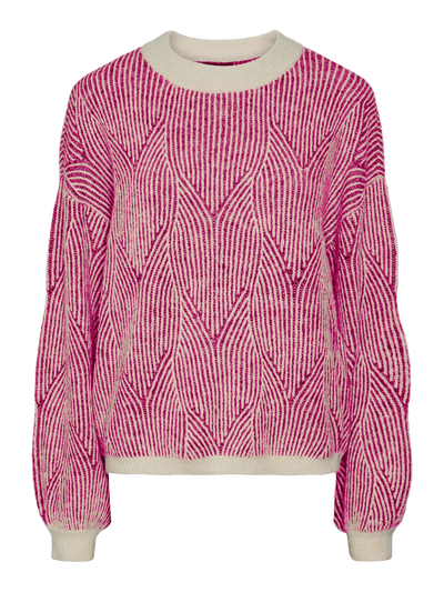 PCJENNA LS O-NECK KNIT NOOS BC