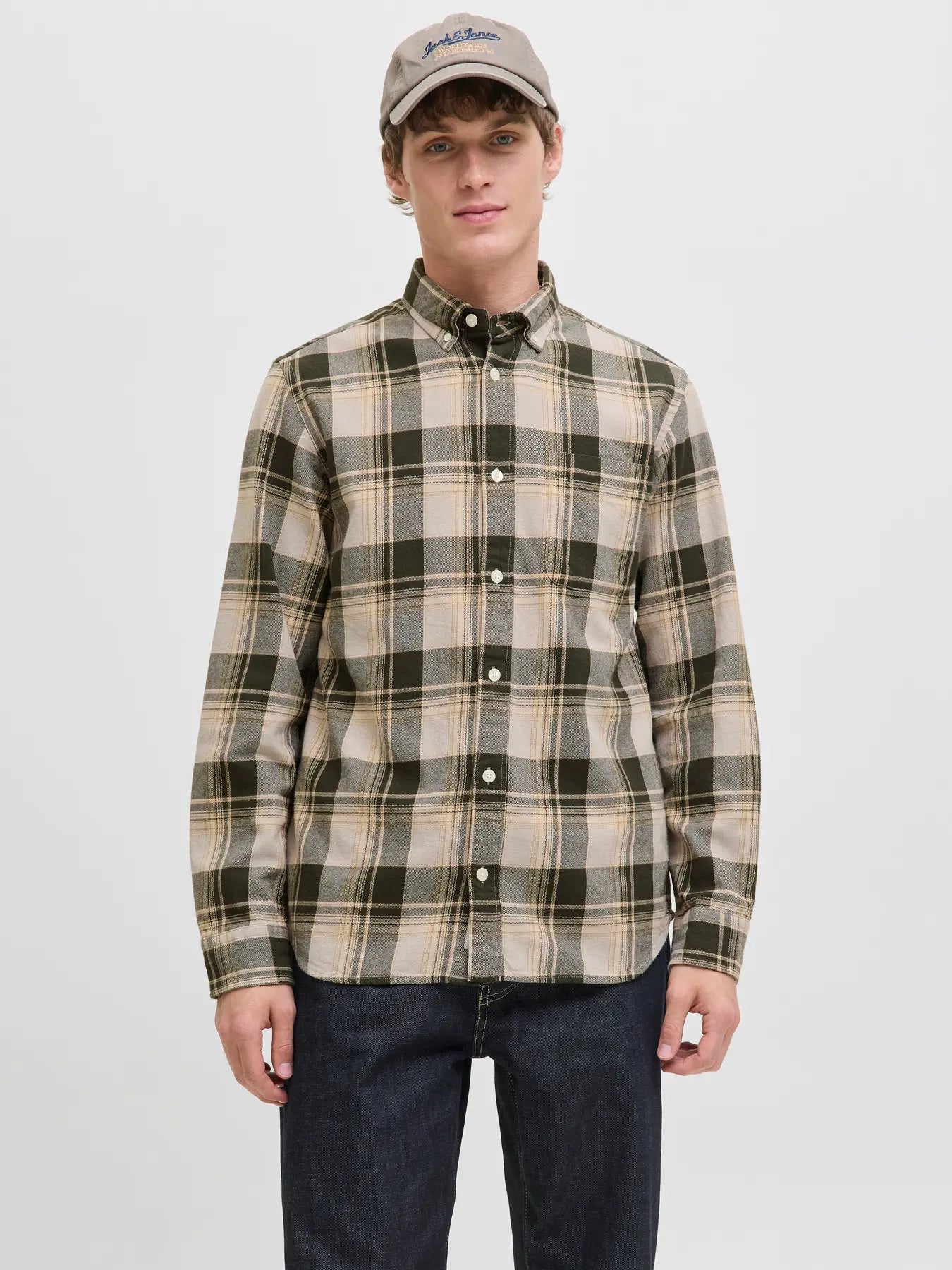 JPRBLUBROOK CHECK L/S SHIRT SN