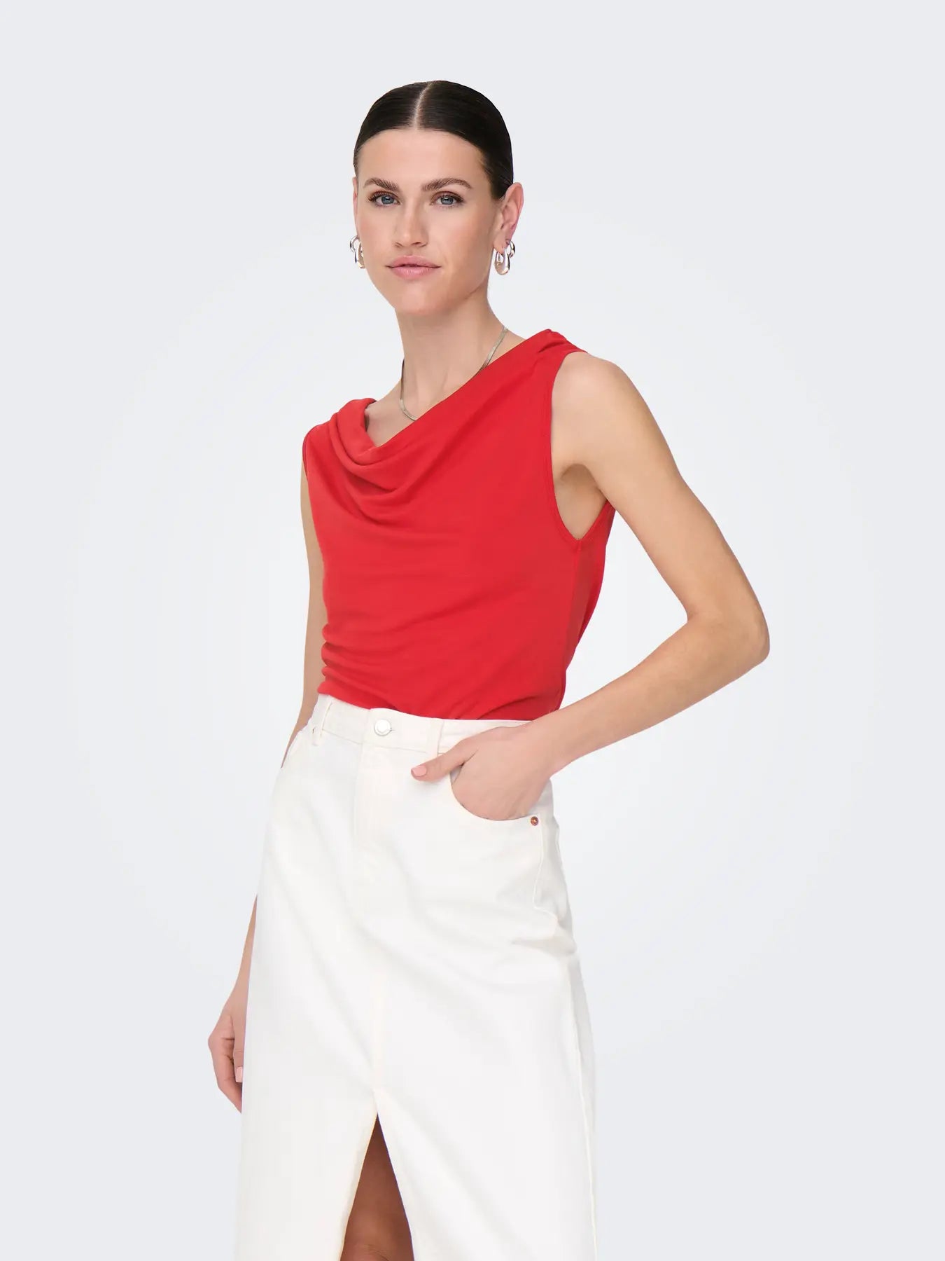 JDYESTER S/L WATERFALL TOP JRS