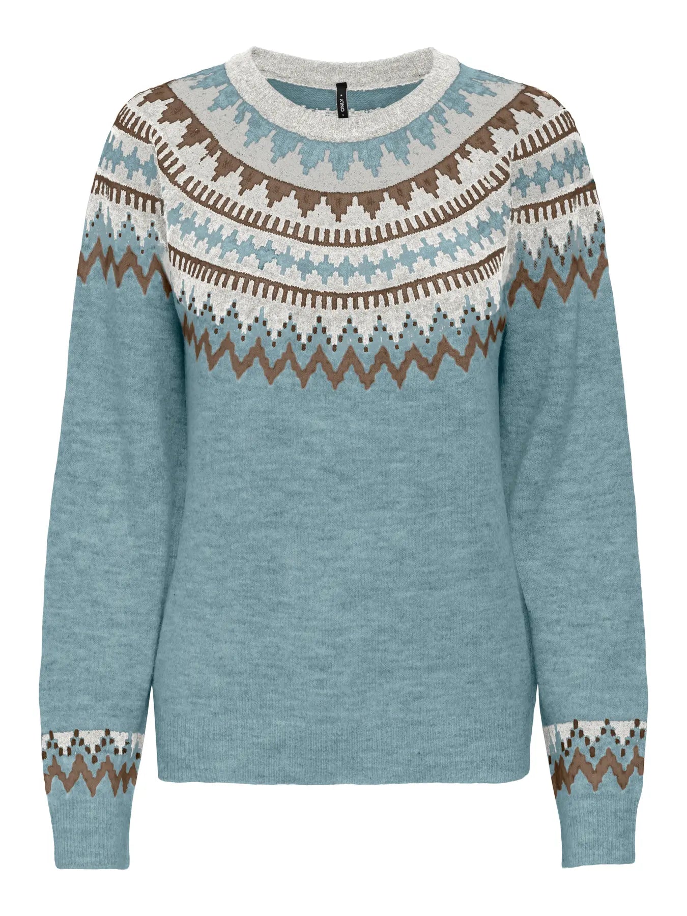 ONLHELENA LS JQ O-NECK CC KNT