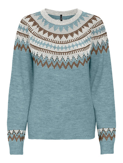 ONLHELENA LS JQ O-NECK CC KNT
