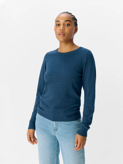 OBJTHESS L/S O-NECK KNIT PULLOVER NOOS