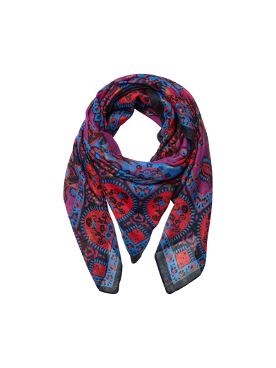 PCTASSELO LONG PRINTED SCARF BC