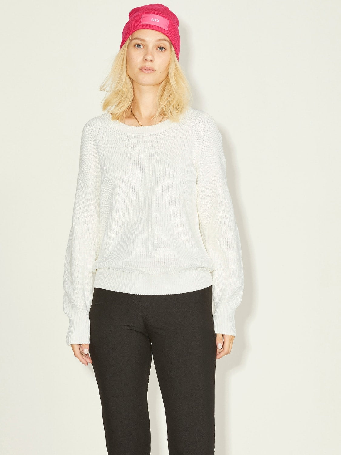 JXMILA TWIST CREW NECK KNIT NOOS