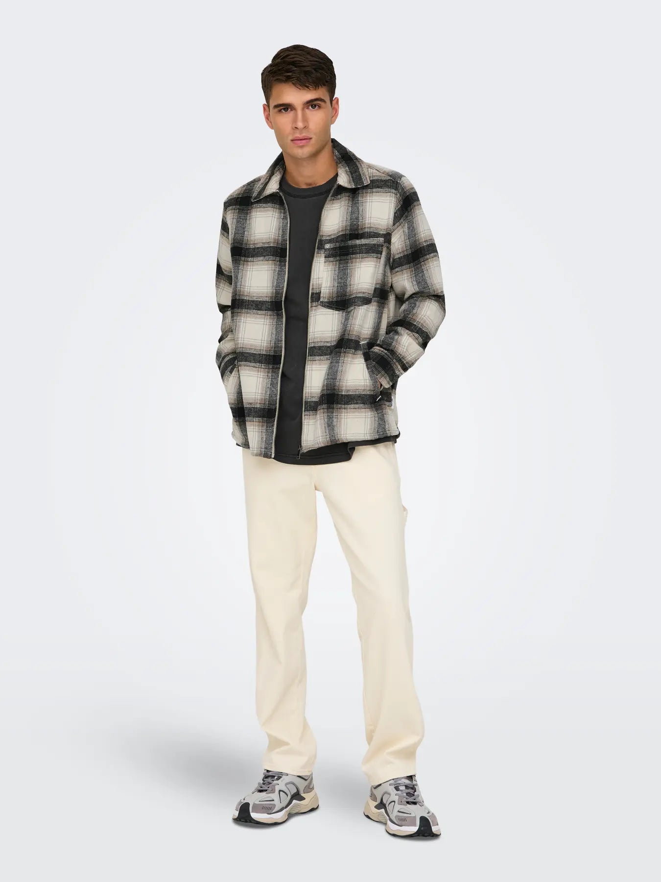 ONSAUSTIN WOOL ZIP OVERSHIRT NOOS