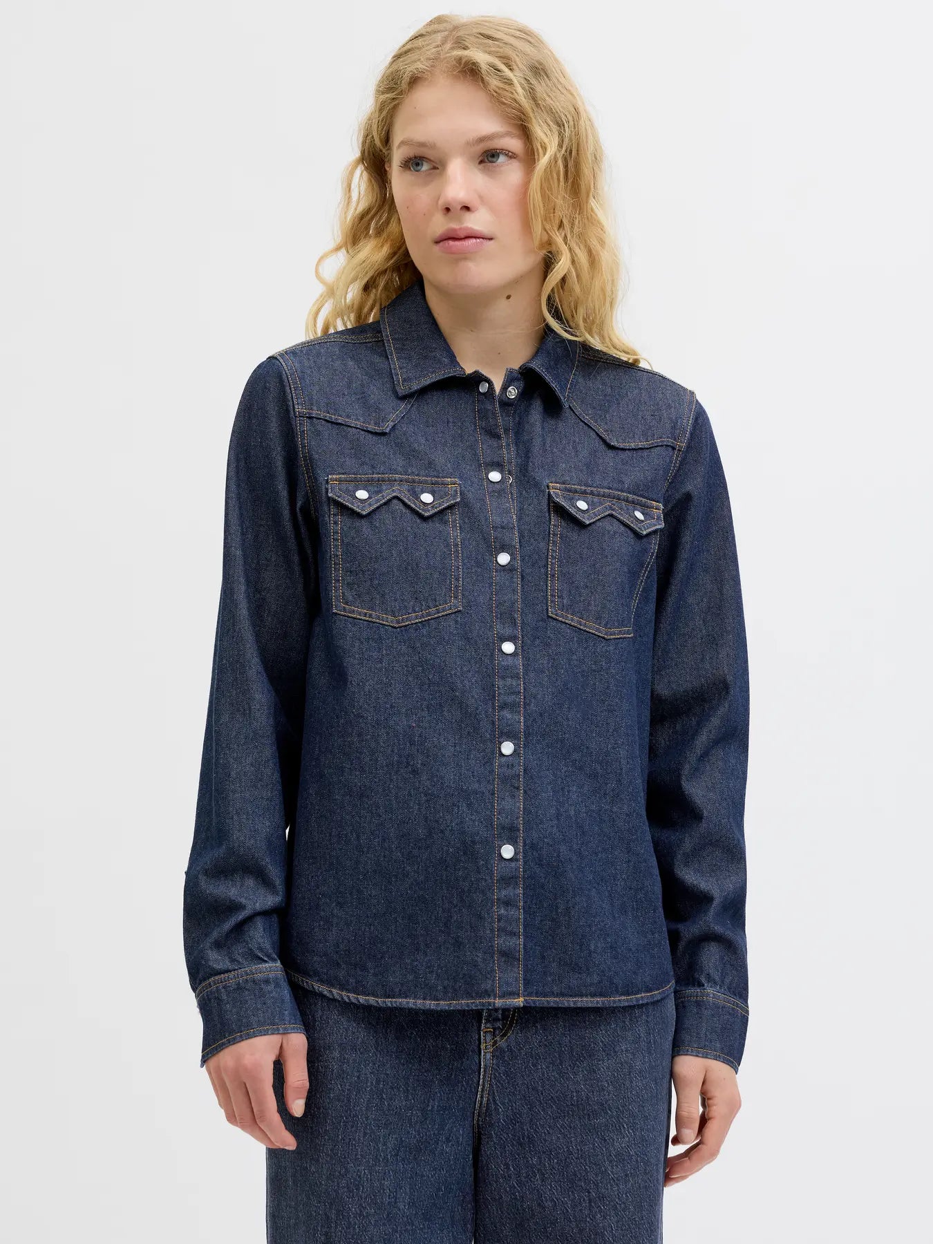 JXJULES LS DENIM SHIRT DNM LN