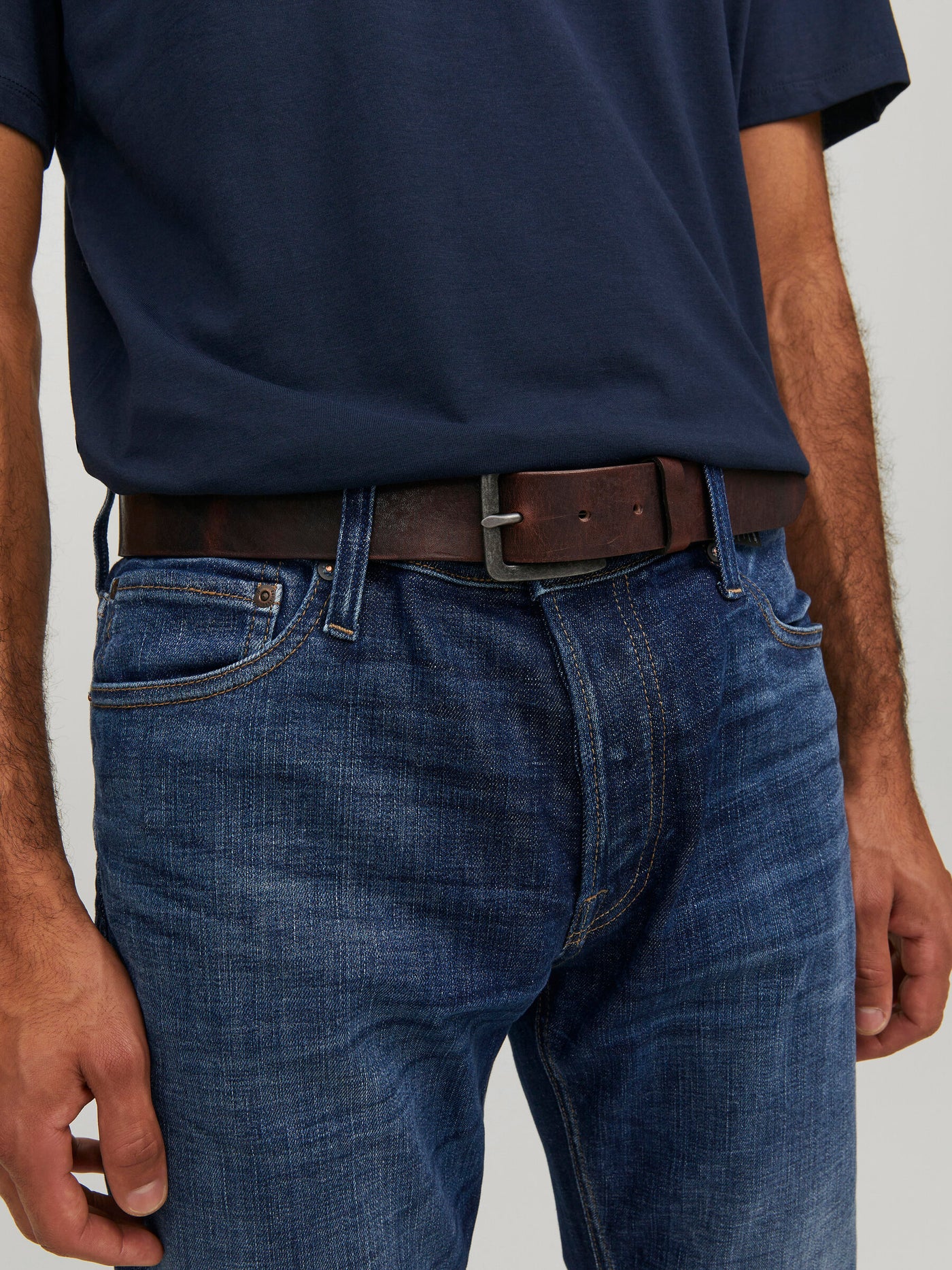 JACVICTOR Leather Belt