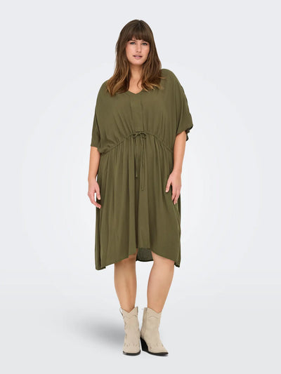 CARCHIARA S/S V-NECK DRESS