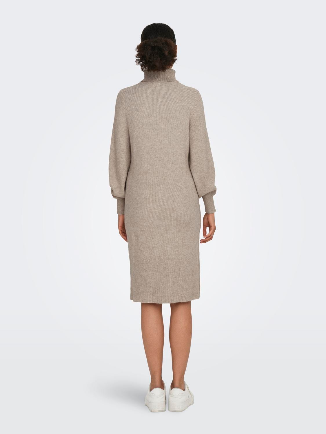 ONLSASHA L/S ROLLNECK DRESS KNT NOOS