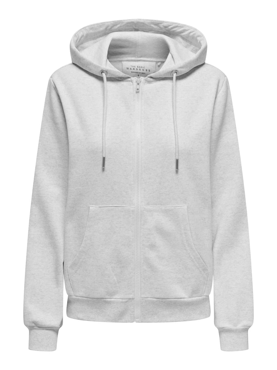 ONLDAZE L/S ZIP STRING HOOD SWT