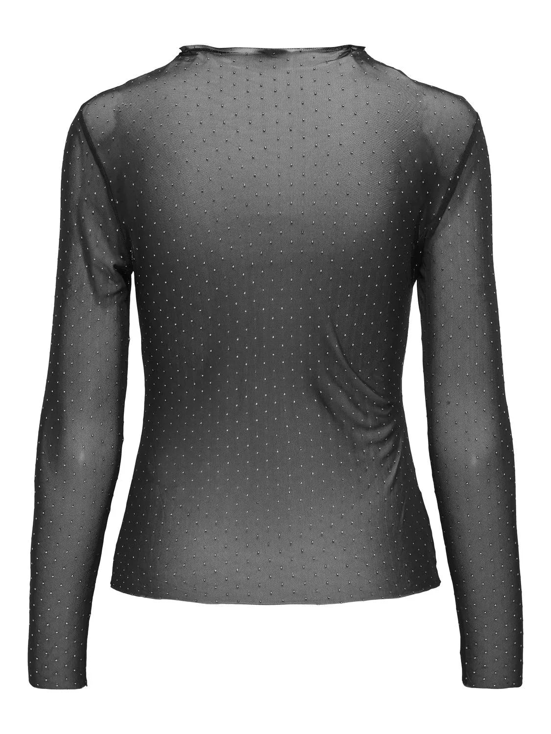 JDYELSA L/S MESH STUD TOP JRS