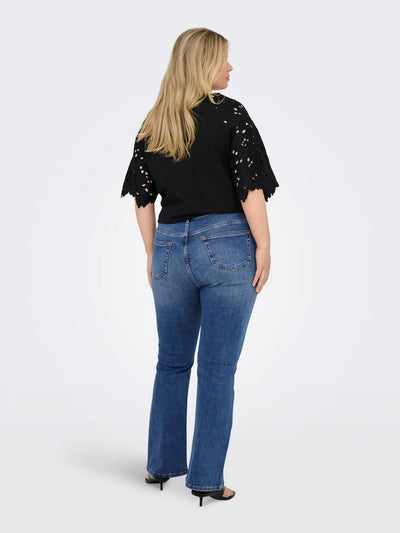 CARWILLY HW FLARED RHINESTONE DNM