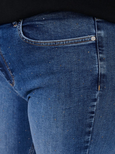 CARWILLY HW FLARED RHINESTONE DNM